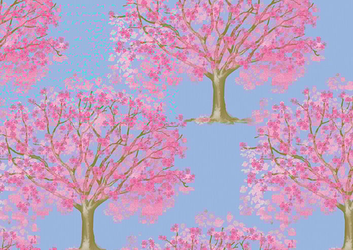 Classic Woodland, Spring Pastels - Motorised Roman Blind - Image 7